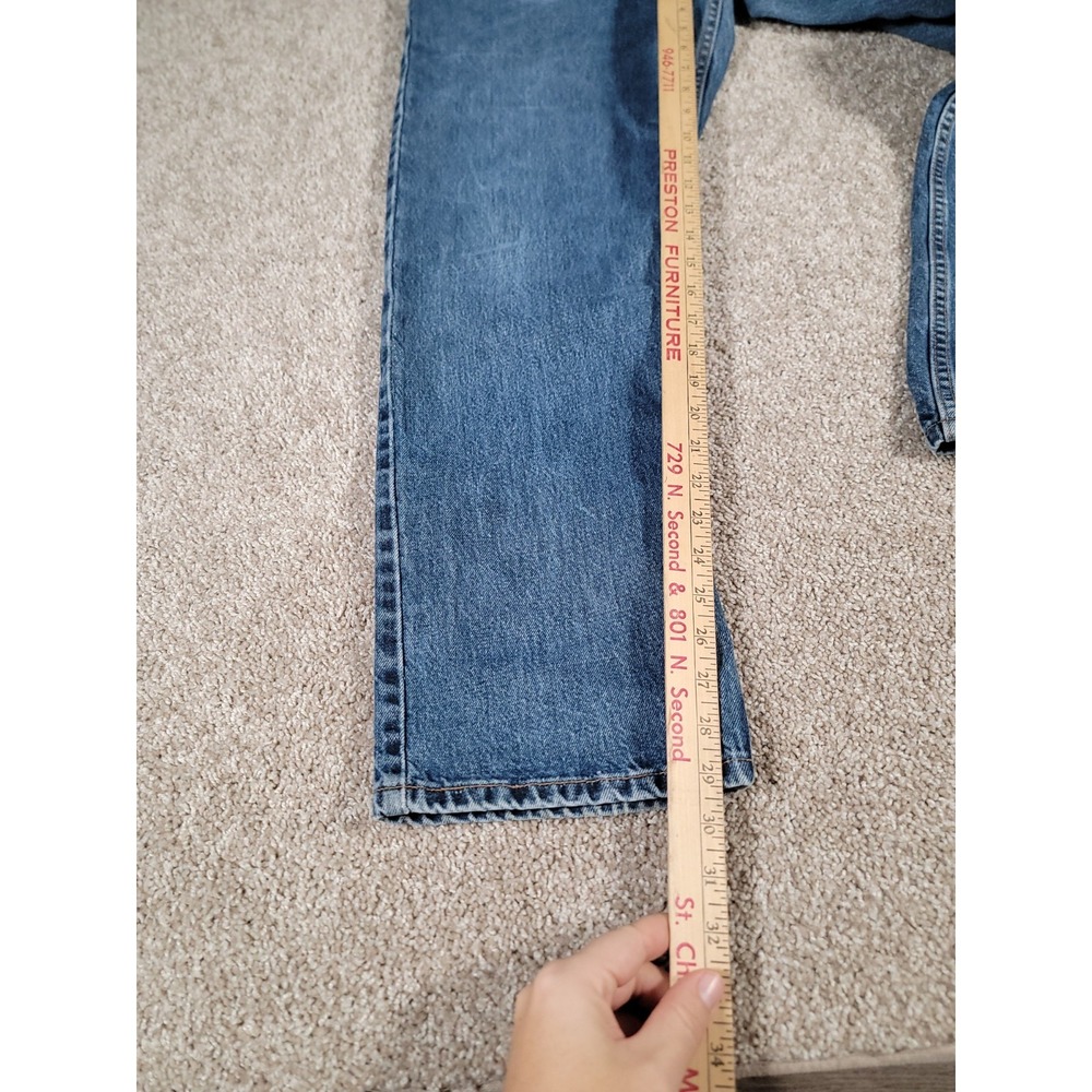 Vintage Levis Jeans Mens 36x29* Blue Denim 505 Straight Medium Wash Made In USA - Picture 13 of 16